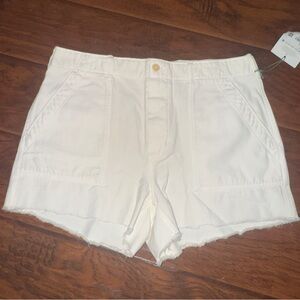Women's White Denim Shorts